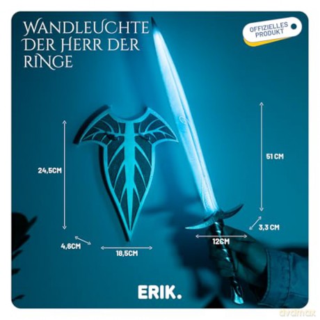 The Lord of the Rings Sting Lamp Sword 51 cm