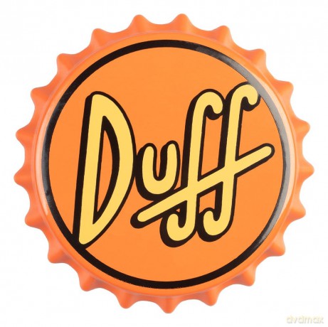 The Simpsons Magnet with Bottle Opener Duff Beer 7 cm