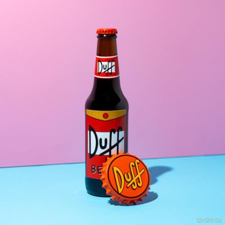 The Simpsons Magnet with Bottle Opener Duff Beer 7 cm
