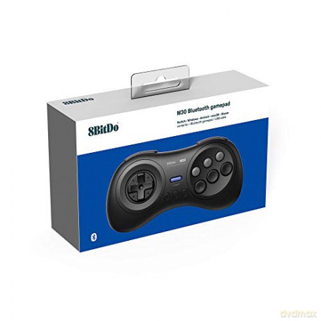 8BitDo - M30 Bluetooth Gamepad Black (Switch/Windows/Android/MacOS/Steam)