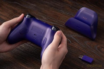 8BitDo - Ultimate 2.4G Wireless Controller with Dock and Hall Effect Joysticks - Purple
