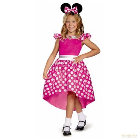 Disguise Mickey Mouse Childrenâs Pink Minnie Mouse Costume (3T-4T)
