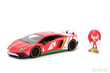 Jada - Knuckles Lamborghini Aventador w/Knuckles Die-Cast 1:24