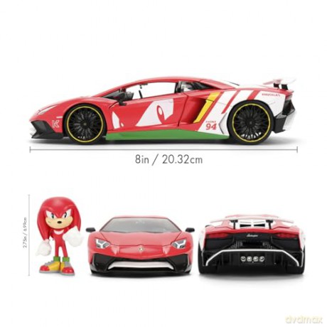 Jada - Knuckles Lamborghini Aventador w/Knuckles Die-Cast 1:24