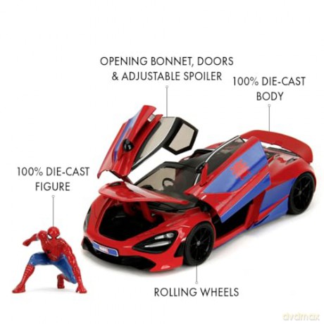 Jada - Marvel Spider-Man Mclaren 720S Die-Cast 1:24