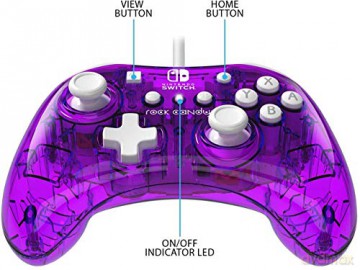 PDP Rock Candy Wired Mini Controller (Cosmoberry)