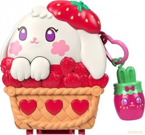 Polly Pocket - Core Compact: Strawberry Bunny Basket