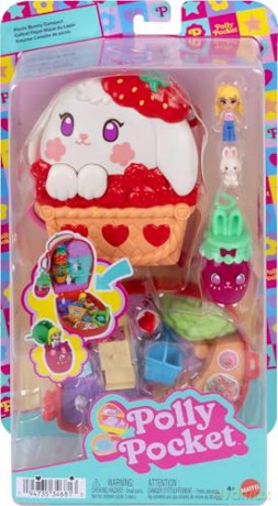 Polly Pocket - Core Compact: Strawberry Bunny Basket