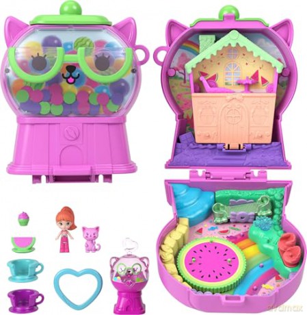 Polly Pocket - Core Compact: Watermelon Gumball Kitty