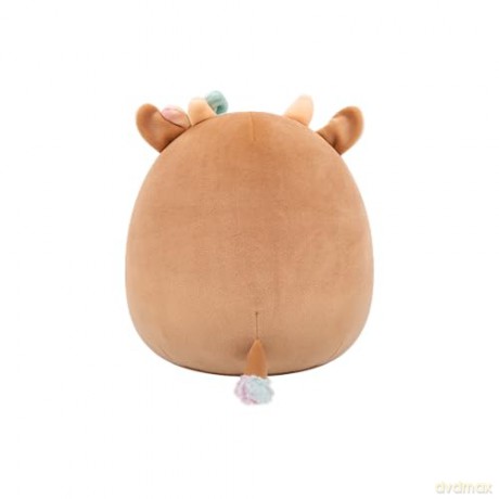 Squishmallows - 8'' - (Griella - Winking Brown Cow W/Rainbow Spotted Belly And Bow