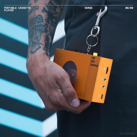 We Are Rewind SERGE Portable Bluetooth Cassette Player (Orange) / Retro