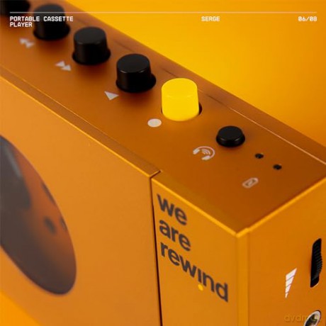 We Are Rewind SERGE Portable Bluetooth Cassette Player (Orange) / Retro