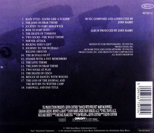 Dances With Wolves soundtrack (Expanded) (Tańczący z wilkami) (John Barry) [CD]