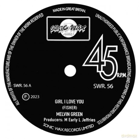 Melvin Green: Girl I Love You [Winyl]