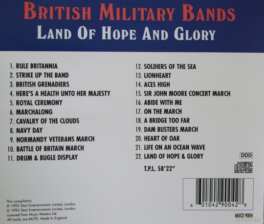 British Military Bands: Land Of Hope And Glory [CD]
