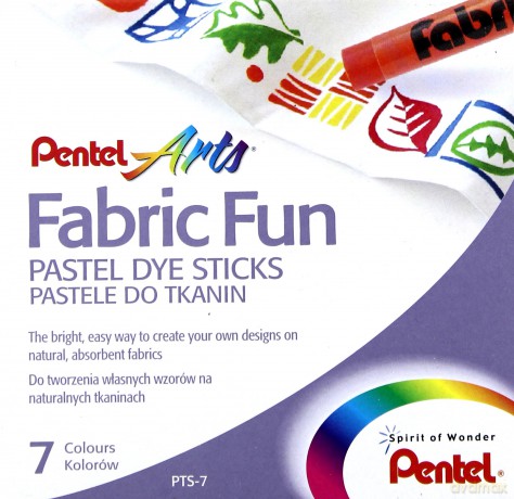 Kredki Pastele do tkanin 7 kolorów