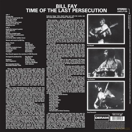 Bill Fay: Time Of The Last Persecution [Winyl]