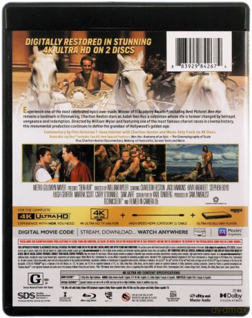 Ben Hur [Blu-Ray 4K]