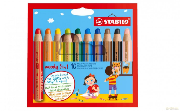 Kredki Woody 10 kolorów