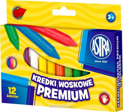 Kredki Woskowe Premium 12 kolorów bls