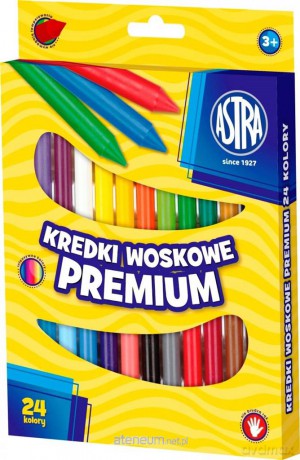 Kredki Woskowe Premium 24 kolory bls