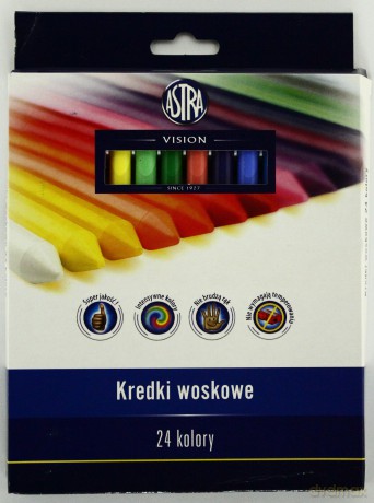 Kredki Woskowe Premium 24 kolory bls