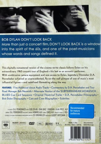 Bob Dylan: Don't Look Back [DVD]