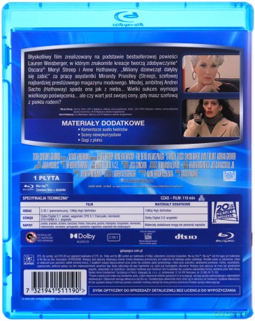 Diabeł ubiera się u Prady [Blu-Ray]