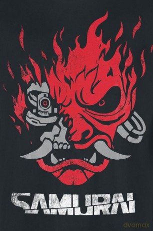 Cyberpunk 2077 T-Shirt Samurai Bandmerch Size M