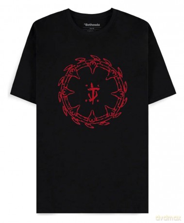 DOOM T-Shirt The Dark Ages Red Shield Size L