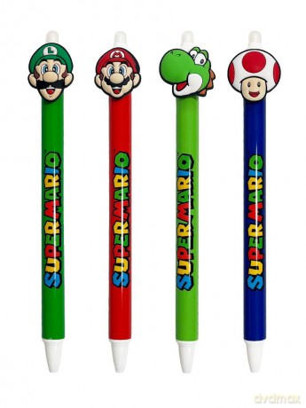 Super Mario Erasable Gel Pen Display (30)