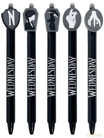 Wednesday Erasable Gel Pen Black Display (30)