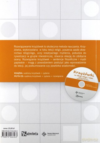 Krzyżówki na lekcje religii i etyki [KSIĄŻKA]+[CD]