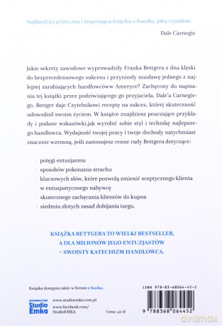 Jak przetrwać i odnieść sukces w biznesie - Frank Bettger [KSIĄŻKA]