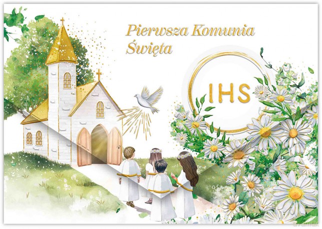 Karnet A5 Komunia Maj