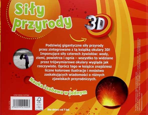 Książka z okularami 3D - Siły przyrody [KSIĄŻKA]