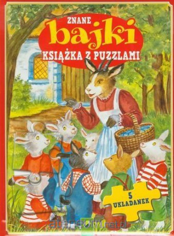 Książka z puzlami - Znane bajki. 5 układanek [KSIĄŻKA]