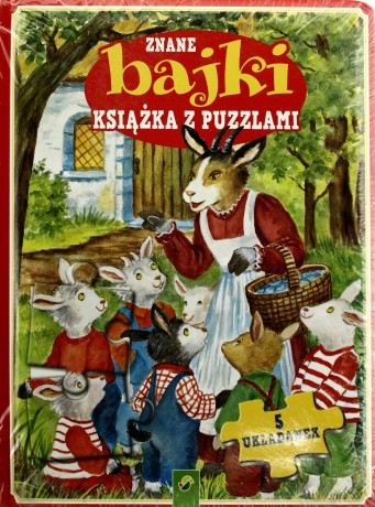 Książka z puzlami - Znane bajki. 5 układanek [KSIĄŻKA]