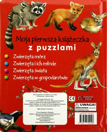 Książka z puzzlami. Zwierzęta i ich młode [KSIĄŻKA]+[PUZZLE]