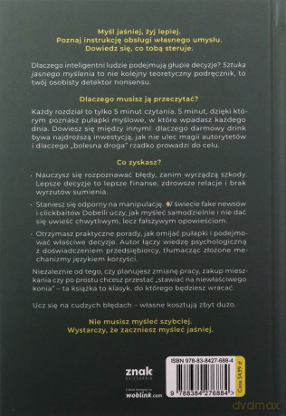 Sztuka jasnego myślenia - Rolf Dobelli [KSIĄŻKA]