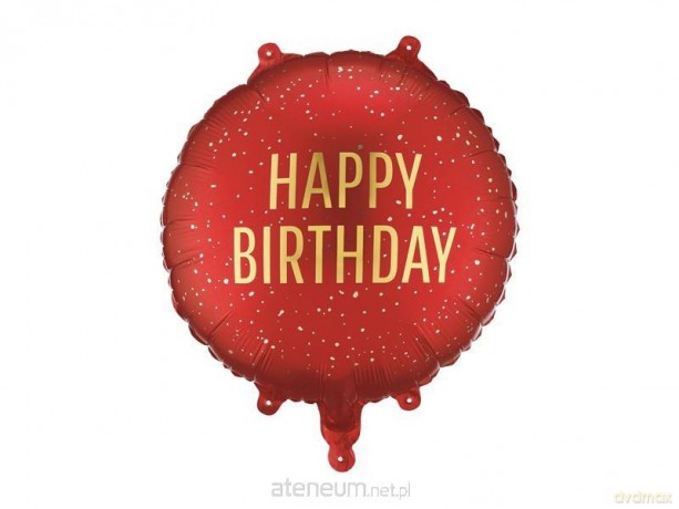 Balon foliowy pastylka Happy Birthday 35x35 cm