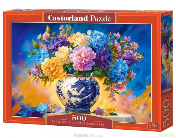 CASTORLAND 500 el. Flowers in Chinese Porcelain [PUZZLE]