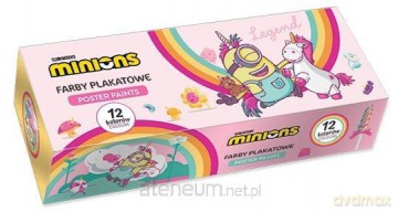 Farby plakatowe Minionki 20ml 12 kolorów