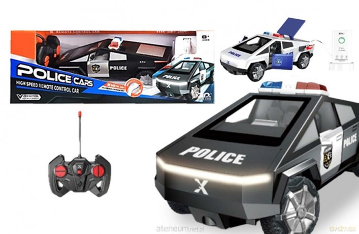 Futurystyczne auto zdalnie sterowane policja 1:22
