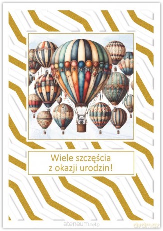 Karnet Silver urodziny męskie