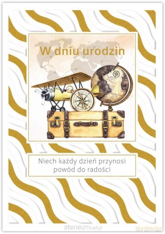 Karnet Silver urodziny męskie
