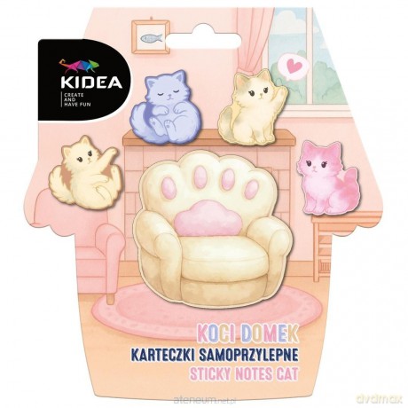 Karteczki samoprzylepne Koci Domek