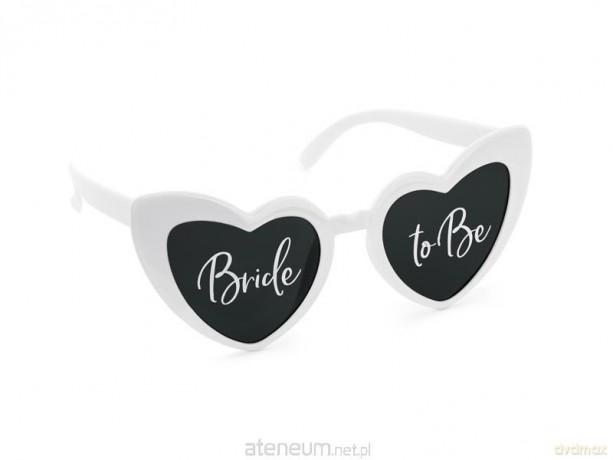Okulary serduszka z napisem Bride to Be