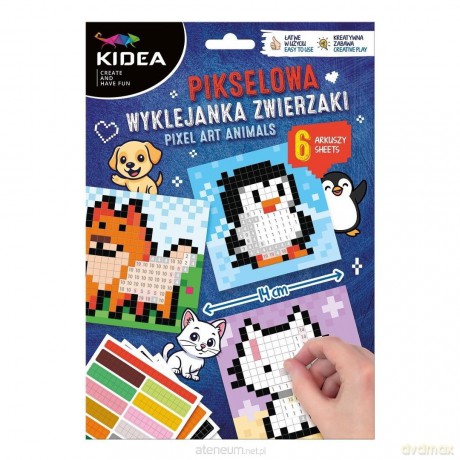 Pikselowa wyklejanka Zwierzaki