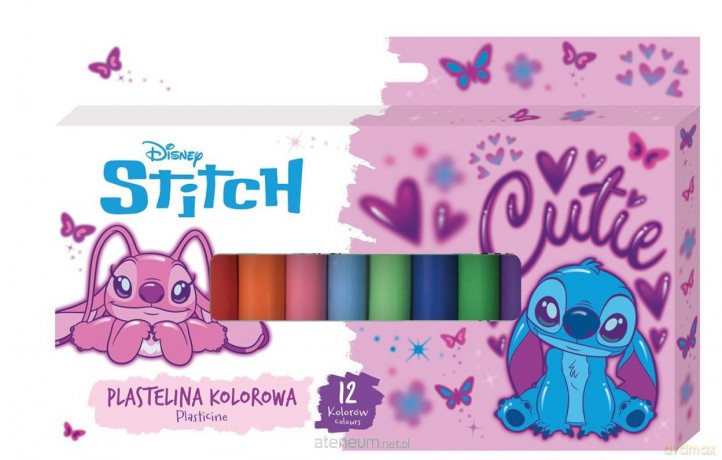 Plastelina Stitch Pink 12 kolorów